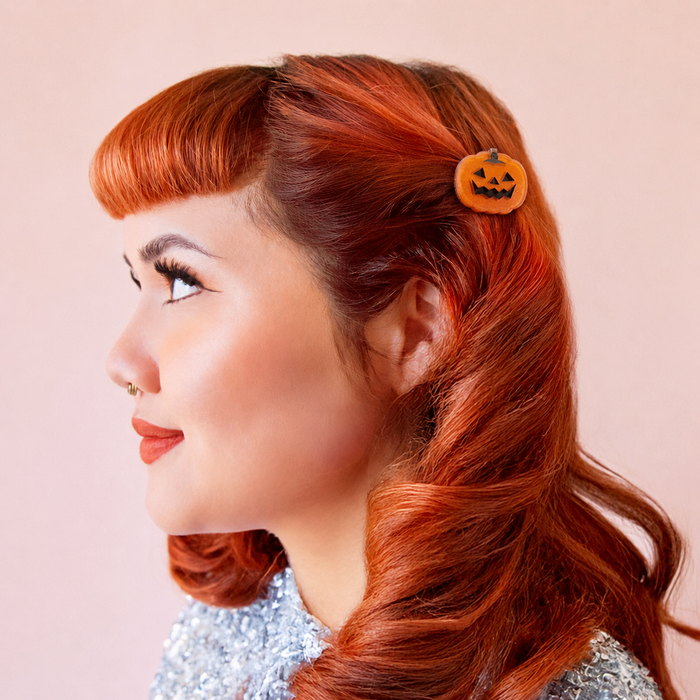 Sunshine Studios Mini Hair Clip - Hey Pumpkin!