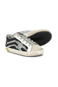 Superstar Kids - Silver Glitter Black Flag