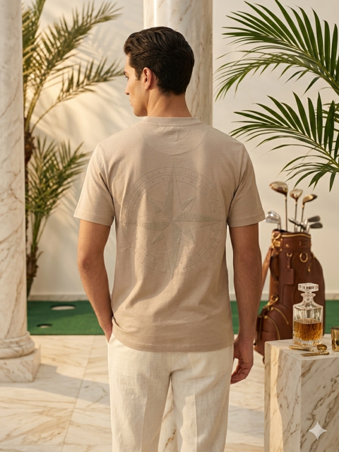T-Shirt Boussole — Sable