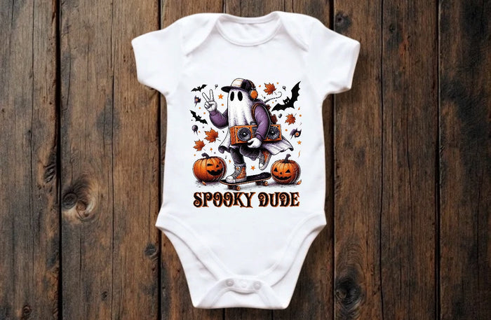 Tiny terror Tee- spooky dude 🎃🛹 👻 Claxton Creations GB