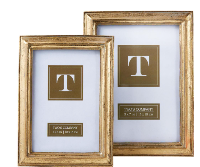 Two's Company Gold Leaf Frame