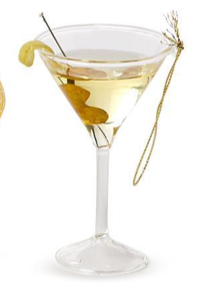 Two's Company Holiday Cheer Signature Cocktail Ornament