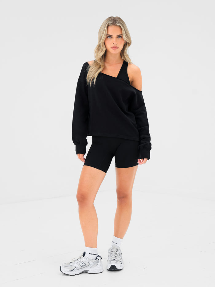 Ultimate Off The Shoulder Jumper - Black