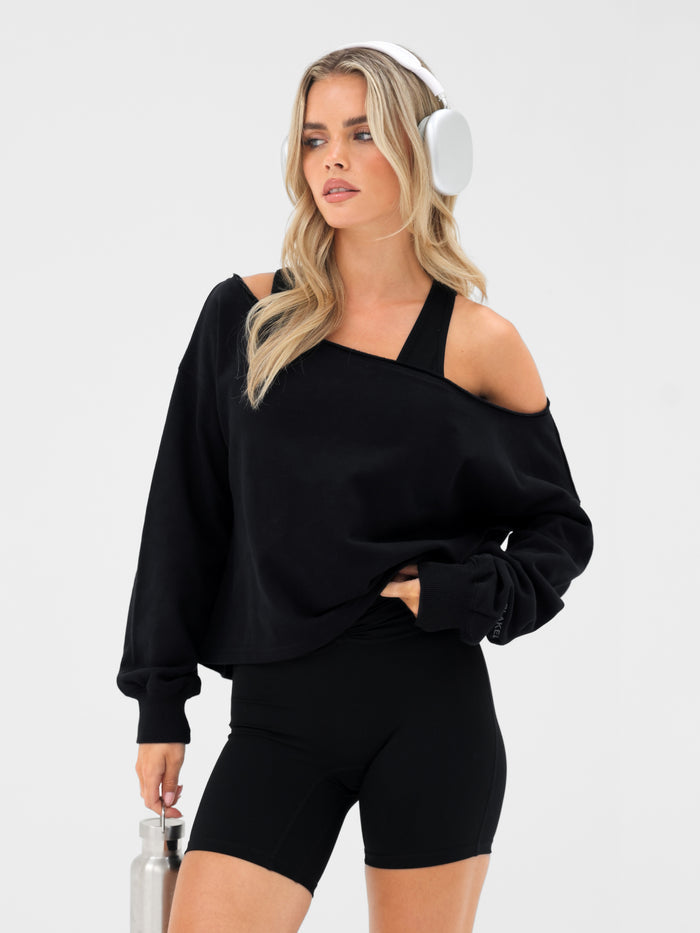 Ultimate Off The Shoulder Jumper - Black