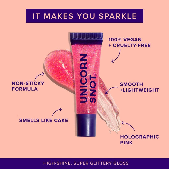 Unicorn Snot - Glitter Lip Gloss - Flamingo
