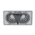 US Army Jump Wings White License Plate - Army & Outdoors - Collectables & Rarities