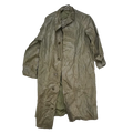 US WWII Dismounted Olive Rain Coat - Small - US Army Surplus - Rain Jackets