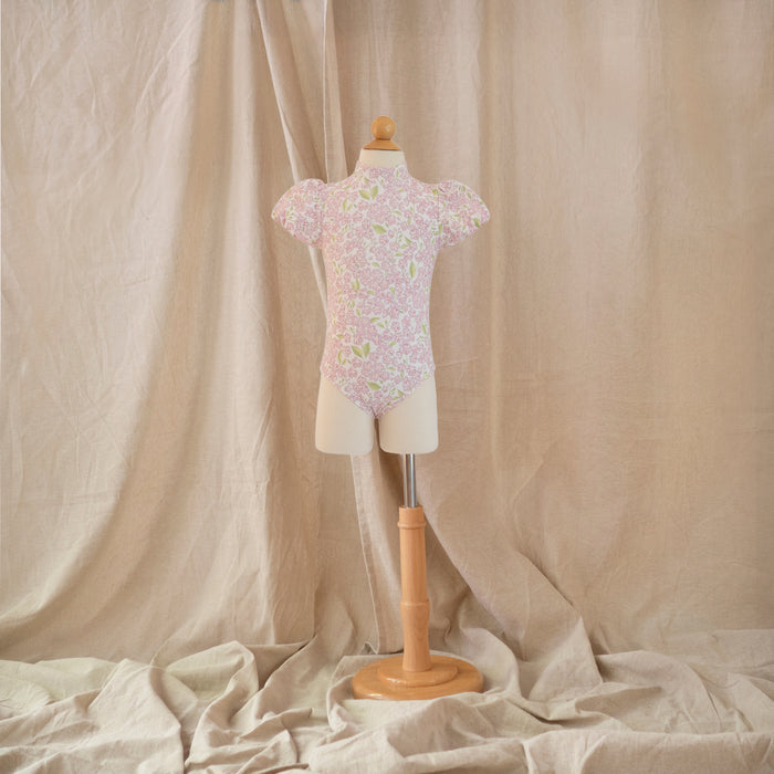 Petit Playa Valentina Swimsuit in Peony print, sun-safe UPF50+ swimwear for babies and girls — image 2