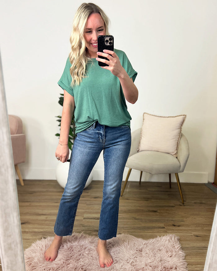 Vervet Like Me For Me Non Distressed Straight Jeans  Vervet