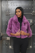 Violet Mink Fur Jacket