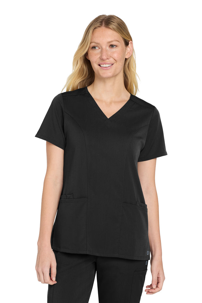 Wink® Women’s Premiere Flex™ V-Neck Top | WW4168 - The Lemon Print & Design Studio
