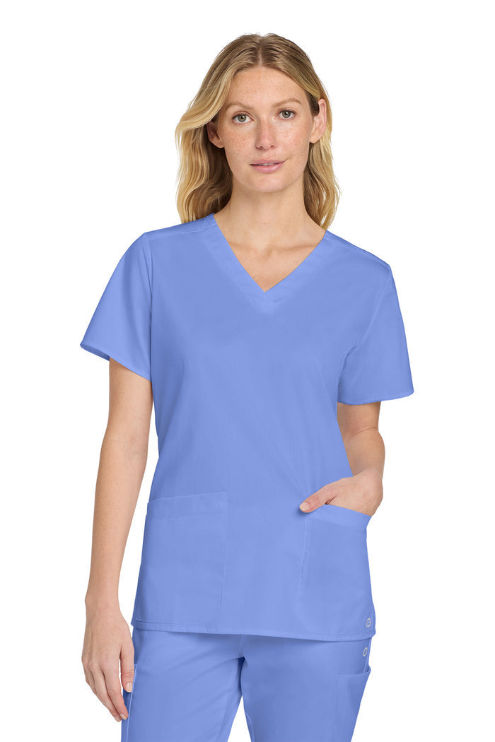 Wink® Women’s WorkFlex™ V-Neck Top | WW4560 - The Lemon Print & Design Studio