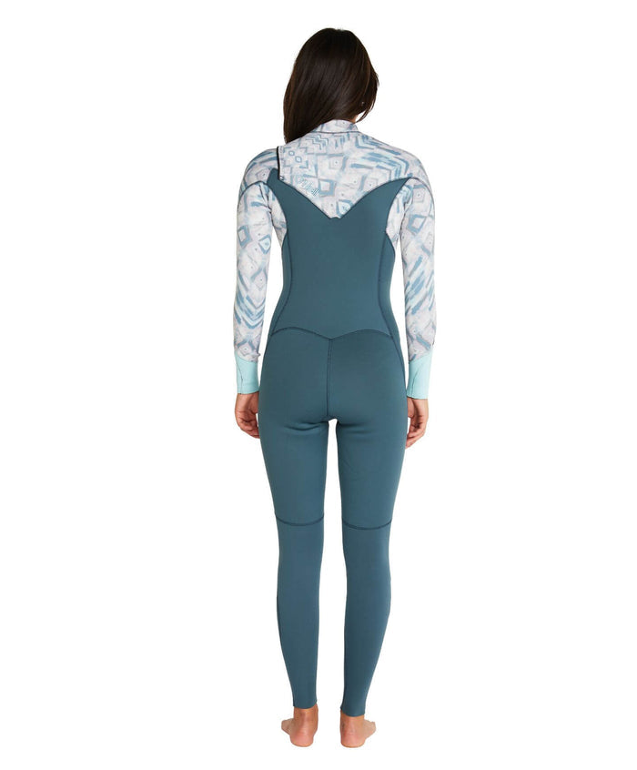 Women's Bahia 3/2mm Steamer Chest Zip - Salina Shade