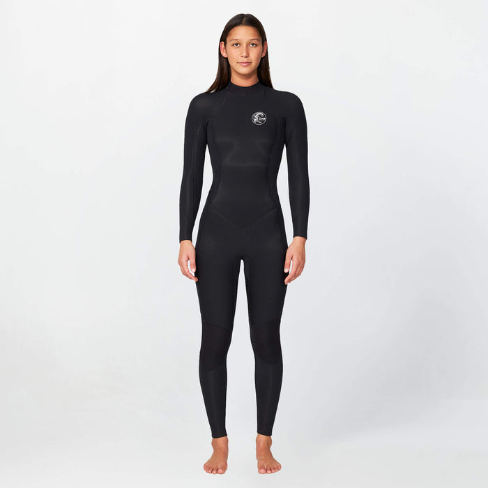 Women's Bahia 4/3mm Steamer Back Zip - Black