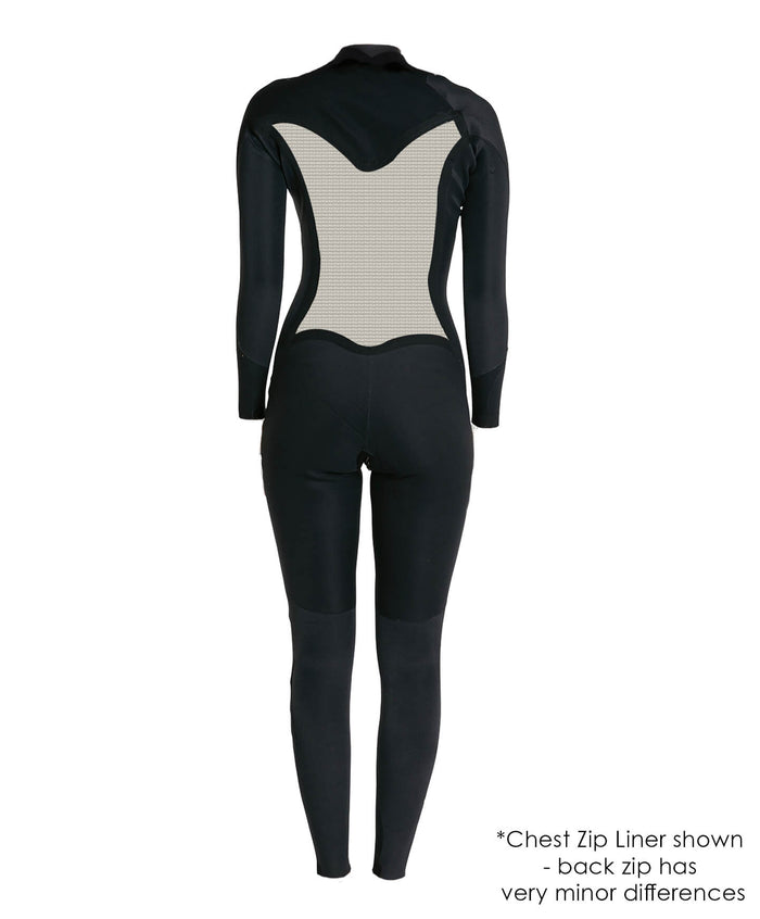 Women's Bahia 4/3mm Steamer Back Zip - Black