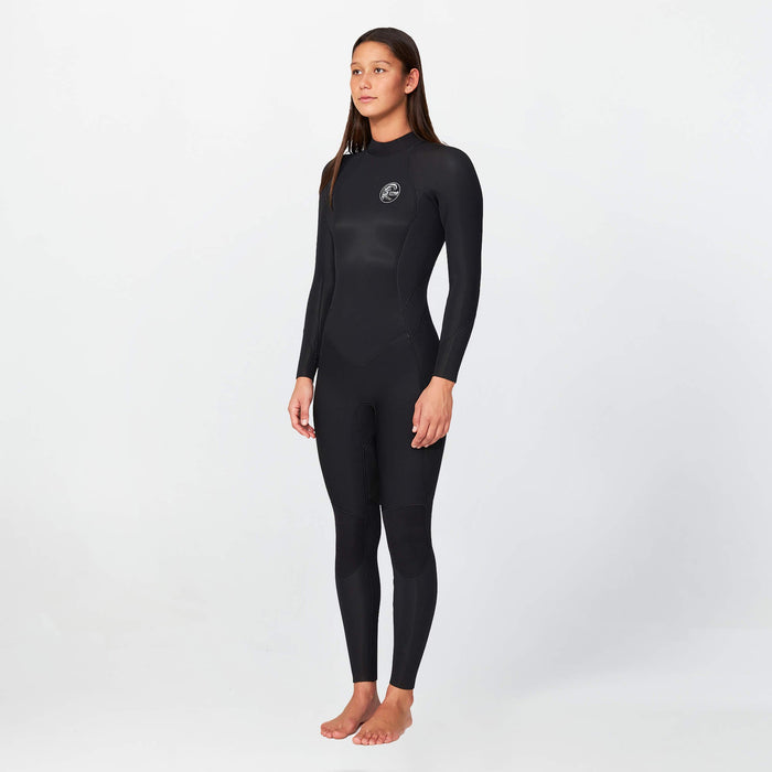 Women's Bahia 4/3mm Steamer Back Zip - Black