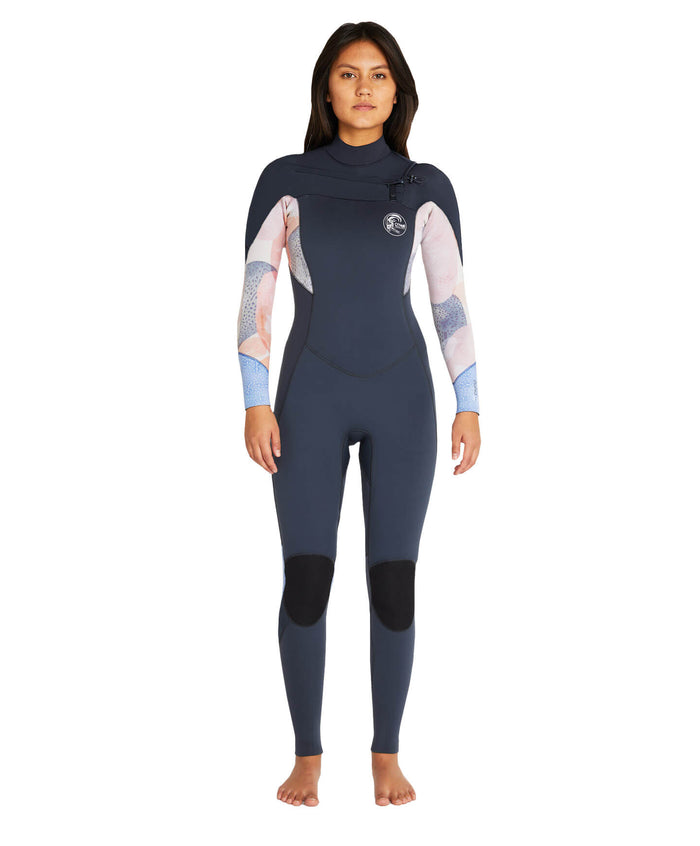 Women's Bahia 4/3mm Steamer Chest Zip - Desert Bloom