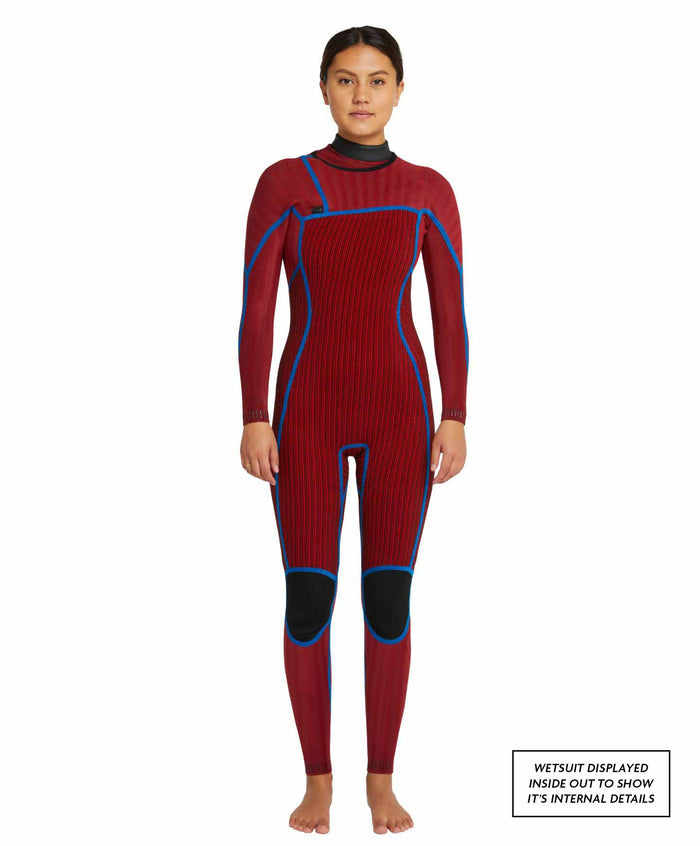 Women's HyperFire 3/2mm Steamer Chest Zip - Coral