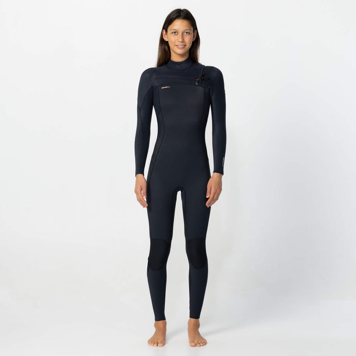Women's HyperFire 4/3mm Steamer Chest Zip - Black