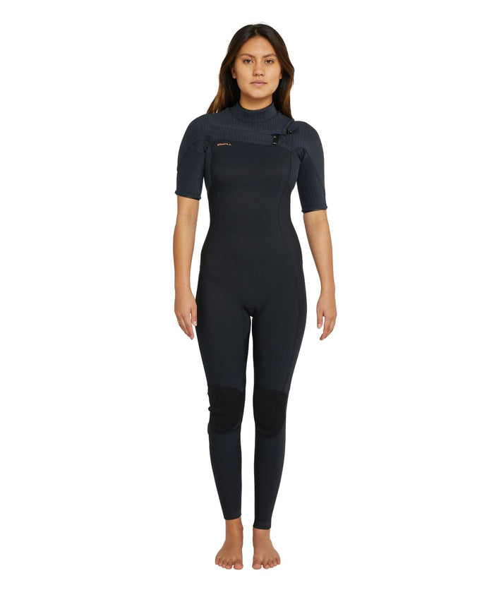 Women's HyperFreak 2mm Short Arm Steamer Chest Zip - Black