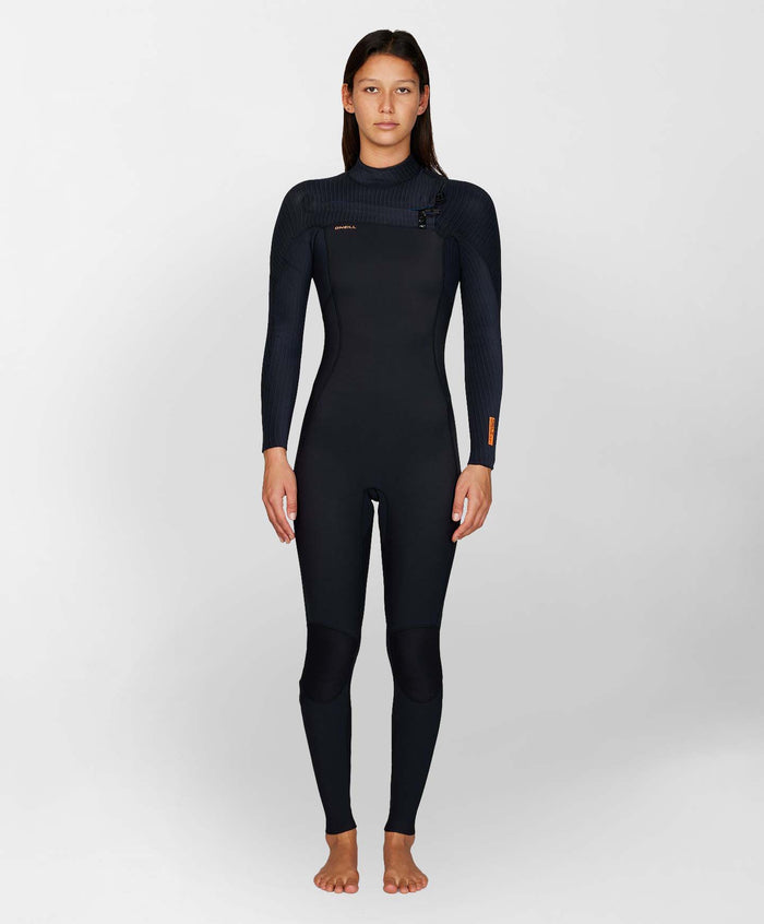 Women's HyperFreak 5/4+mm Steamer Chest Zip - Black
