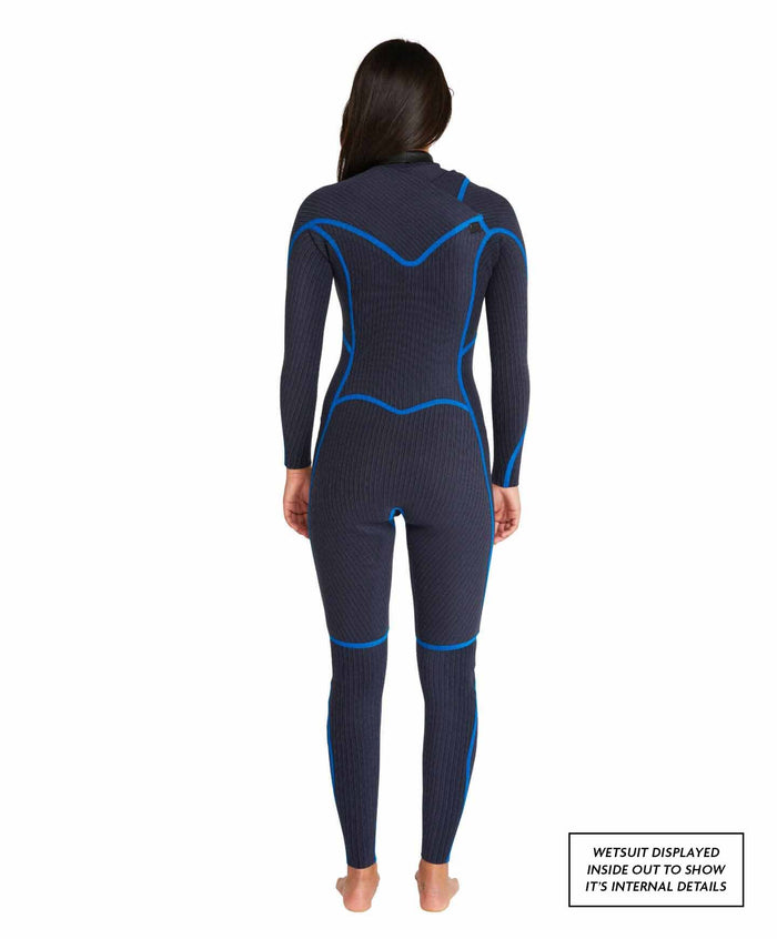 Women's HyperFreak 5/4+mm Steamer Chest Zip - Black