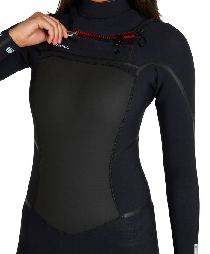 Women's Psycho Tech 3/2mm Steamer Chest Zip - Black