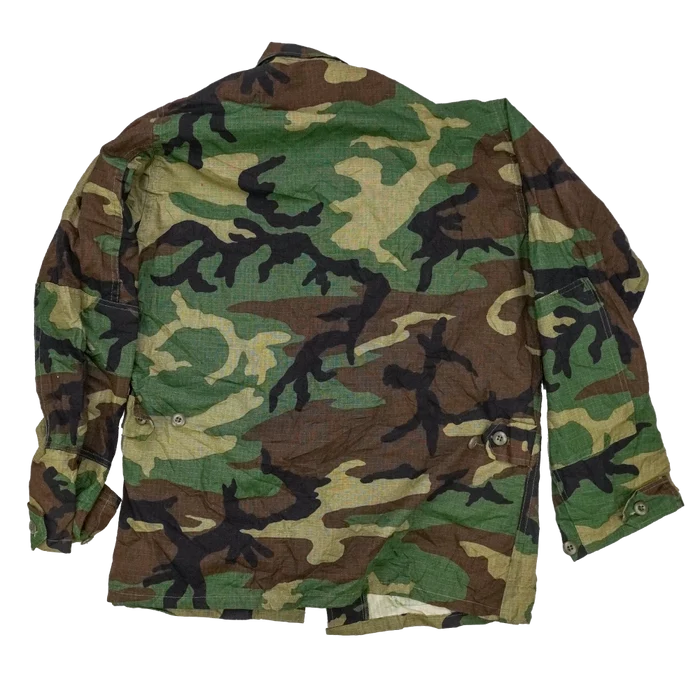 Woodland Ripstop BDU Shirt - Large Regular - Army & Outdoors - Field Shirts